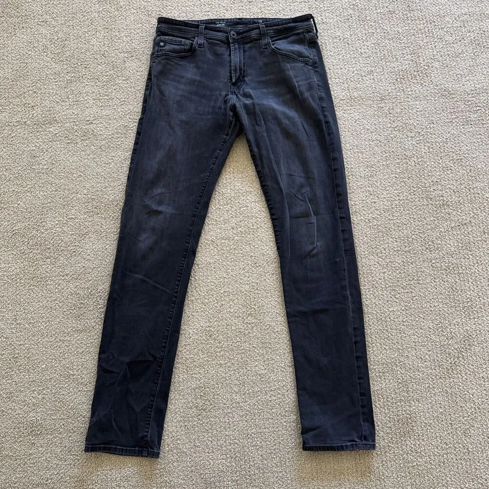 AG Adriano Goldschmied Tellis Jeans Men's Size 32X32 Black Denim Modern Slim